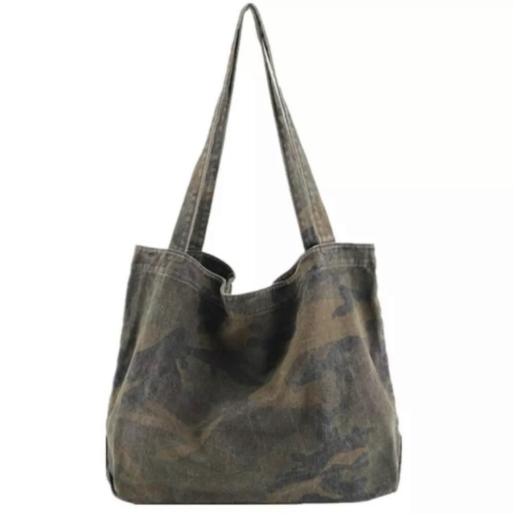 Army camo green tote bag purse